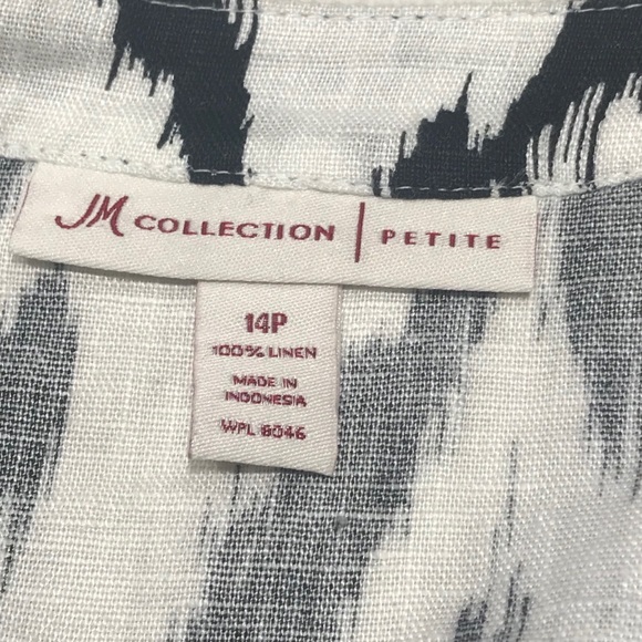 JM Collection 100% linen shirt - Picture 5 of 6